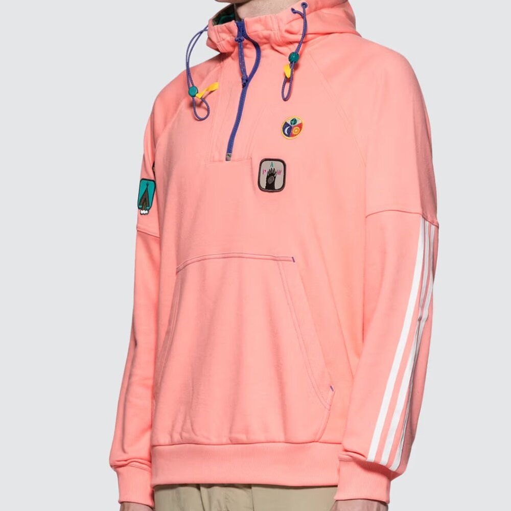 Adidas x Pharrell Williams Human Race Hiking Hoodie Large NWT $170 Pink - Picture 2 of 4